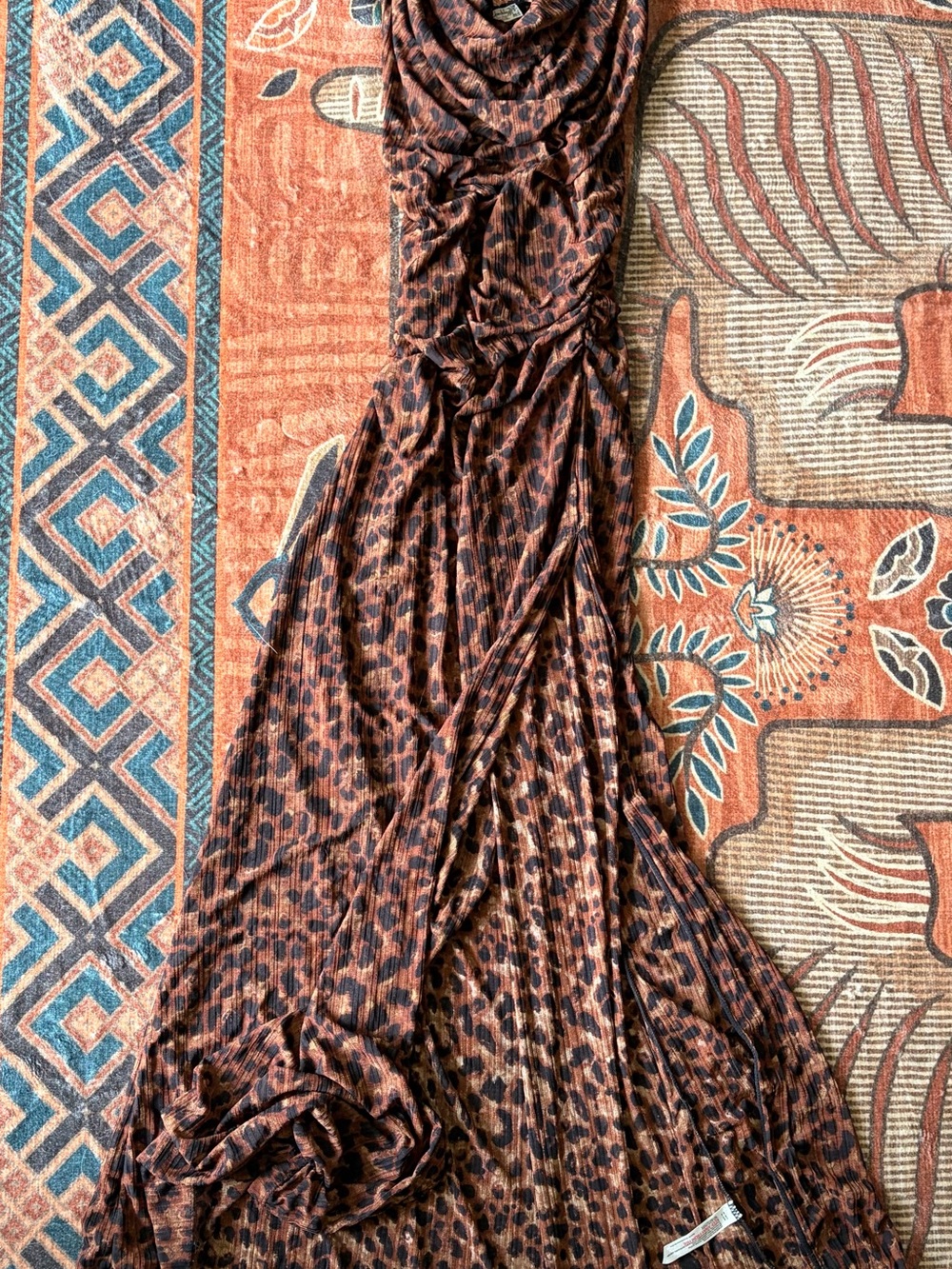 Free People Brown Leopard Print Maxi Dress - Picture 2 of 5